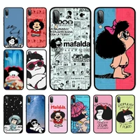 hot mafalda phone case for oppo a9 a7 a3s a1k f5 reno 2 z realme 6 5 pro c3 vivo y91c y51 y31 y19 y17 y11 v17