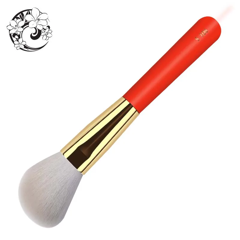 Энергетическая брендовая угловая кисть для румян из козьего волоса контурная