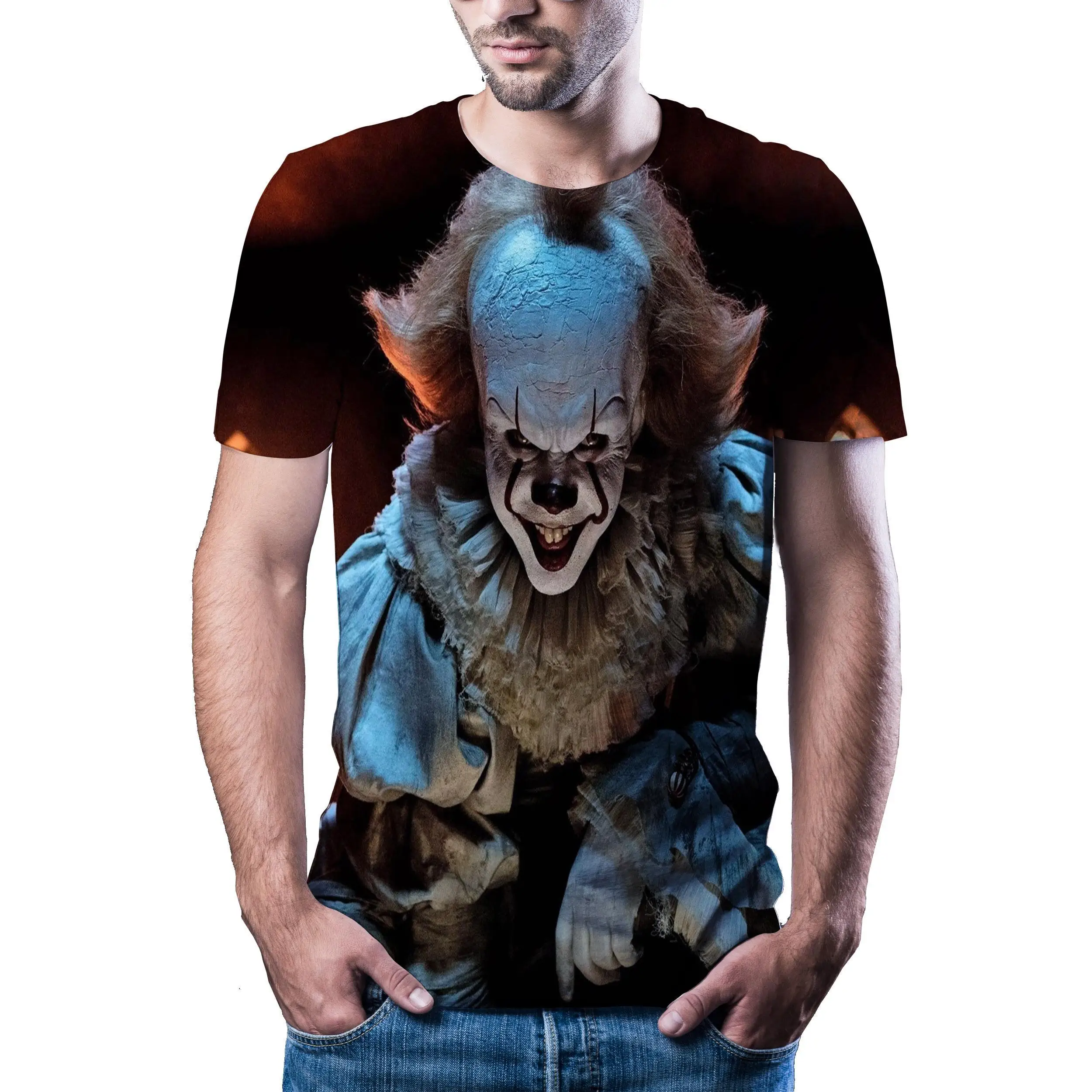 

2020 Hot Selling Clown 3d Printing Men 'S T -Shirt Casual Short Sleeve O -Neck T -Shirt Fashion 3d T-Shirt Men'S/Women'S T-Shirt