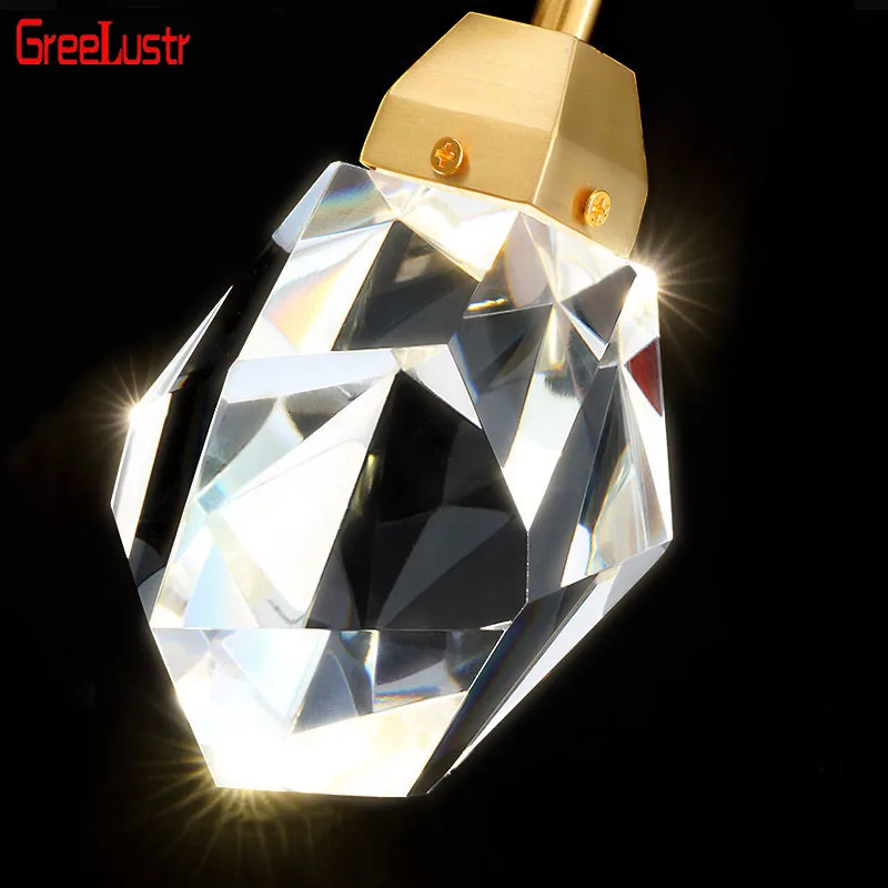 

YSN Luxury K9 Crystal Led Pendant Light Fixtures Nordic Gold Home Deco Suspension Luminaire Indoor Lighting Loft Lustres