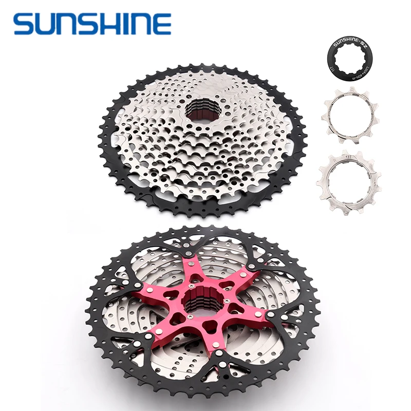 SUNSHINE-10S Couronne de volant pour vélos маршрут и втт 11-25T 28T 32T 36T 40 т 42 46T тяжелые Технические