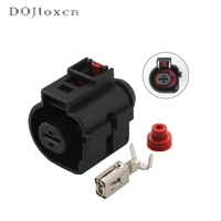 125102050 sets 1 pin car black connector waterproof female wiring plug for golf touran polo car starter motor 1k0973751