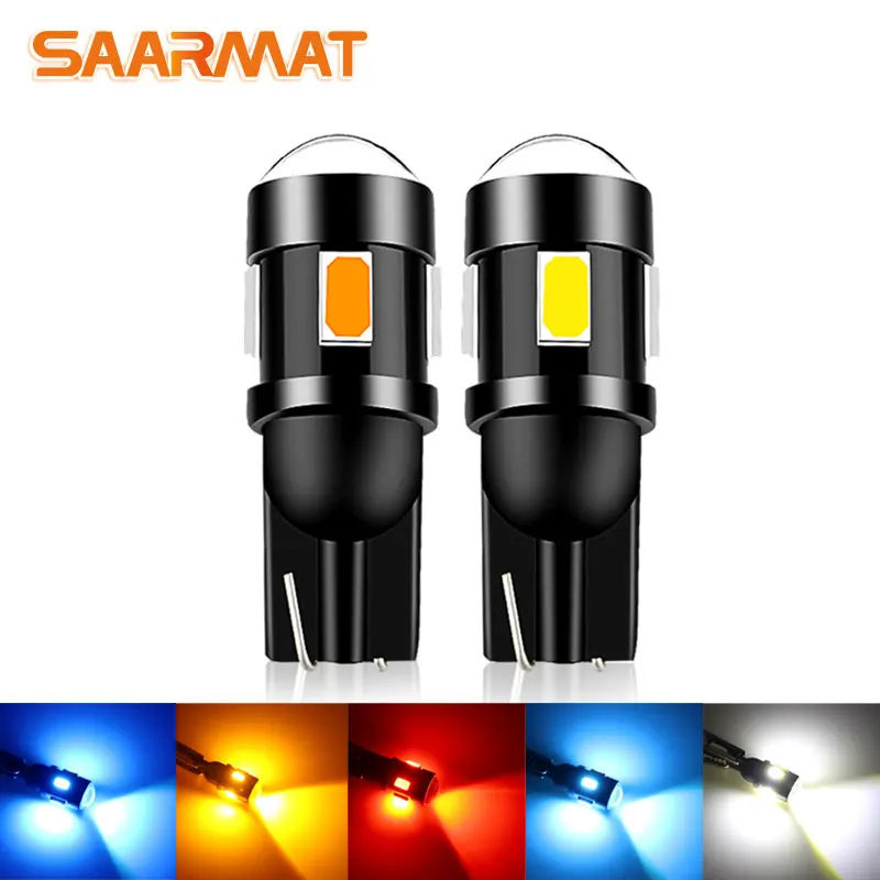 

2PCS T10 W5W New High Quality Led Car Turn Side Light Marker Lamp WY5W 501 168 192 Auto Wedge Parking Bulb License Plate Lights