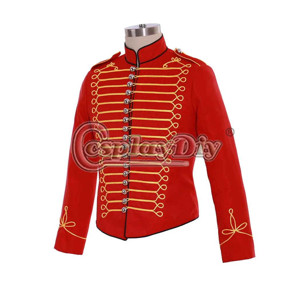 Косплей Сделай Сам сделанный на заказ Майкл Джексон Красная куртка пальто костюм