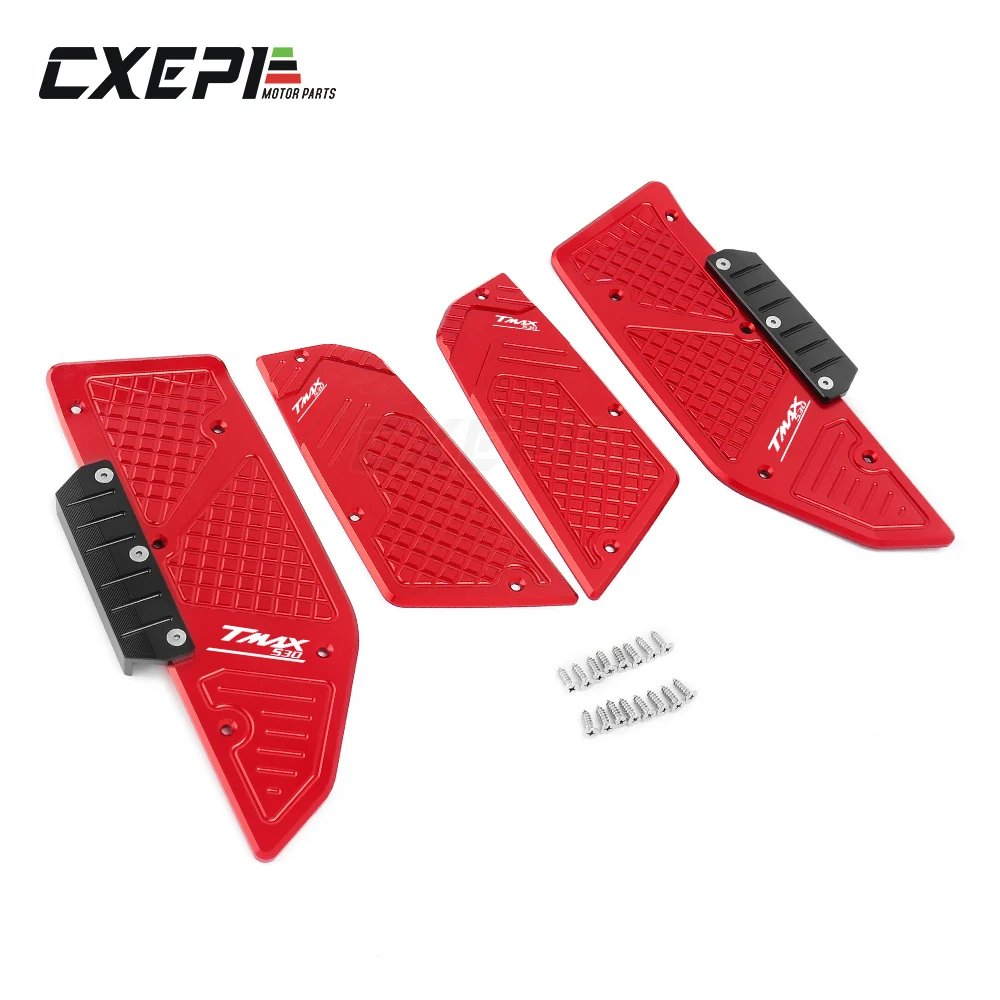For Yamaha T max tmax 530 tmax530 2017 2018-2020 Motorcycle CNC Front Rear Footboard Steps Footrest Pedal Foot Plate Accessories |