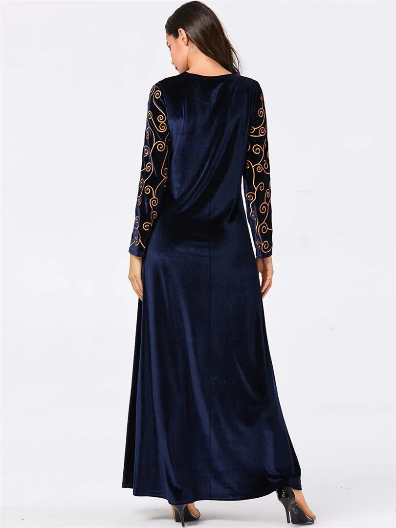 Арабское золото бархат вышитые абайя индийская одежда для женщин панджаби Курта