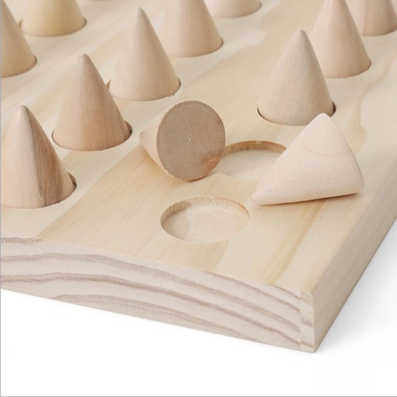 

Bamboo Wood Jewelry Display of Finger Ring Brackets, Display Bracket
