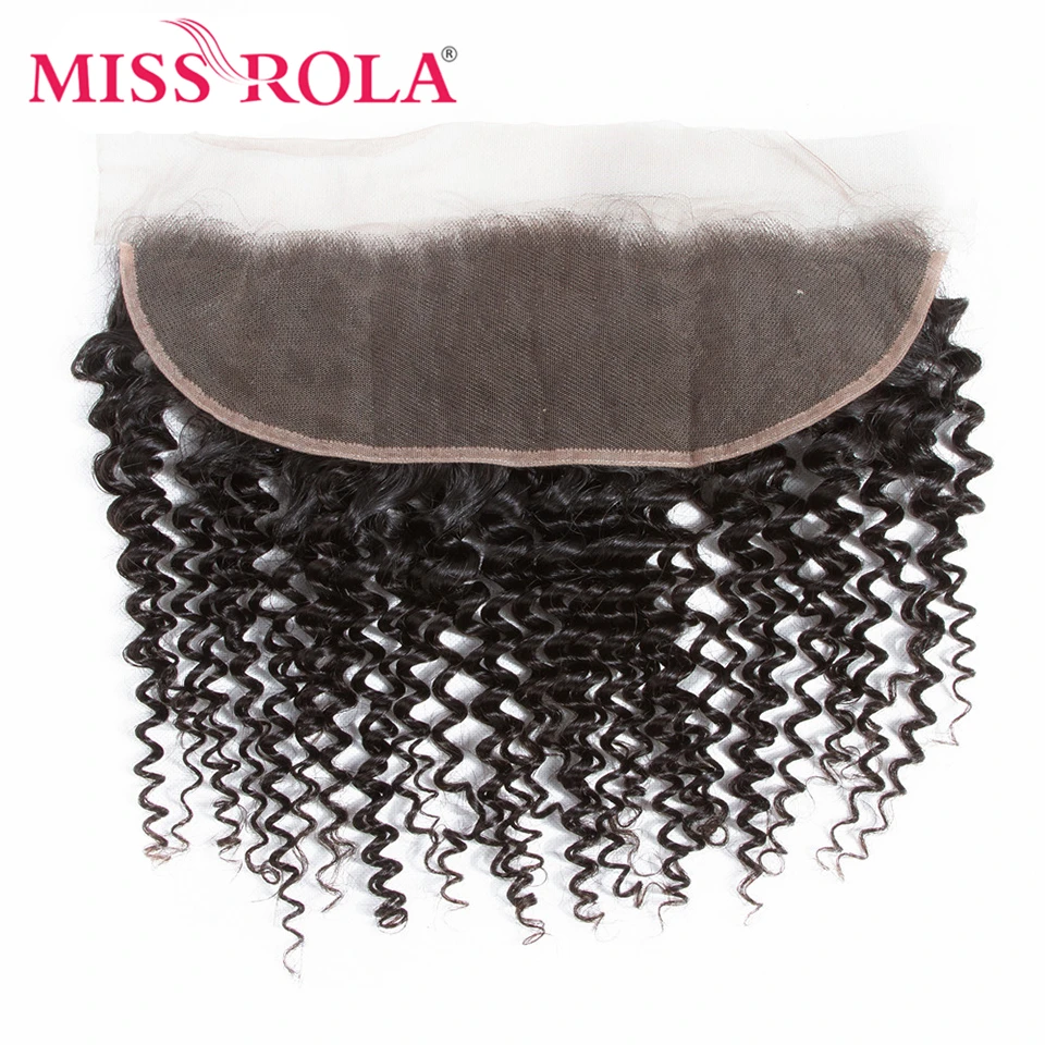 Miss Rola 13x4 кудрявые натуральные бразильские человеческие волосы с фронтальной