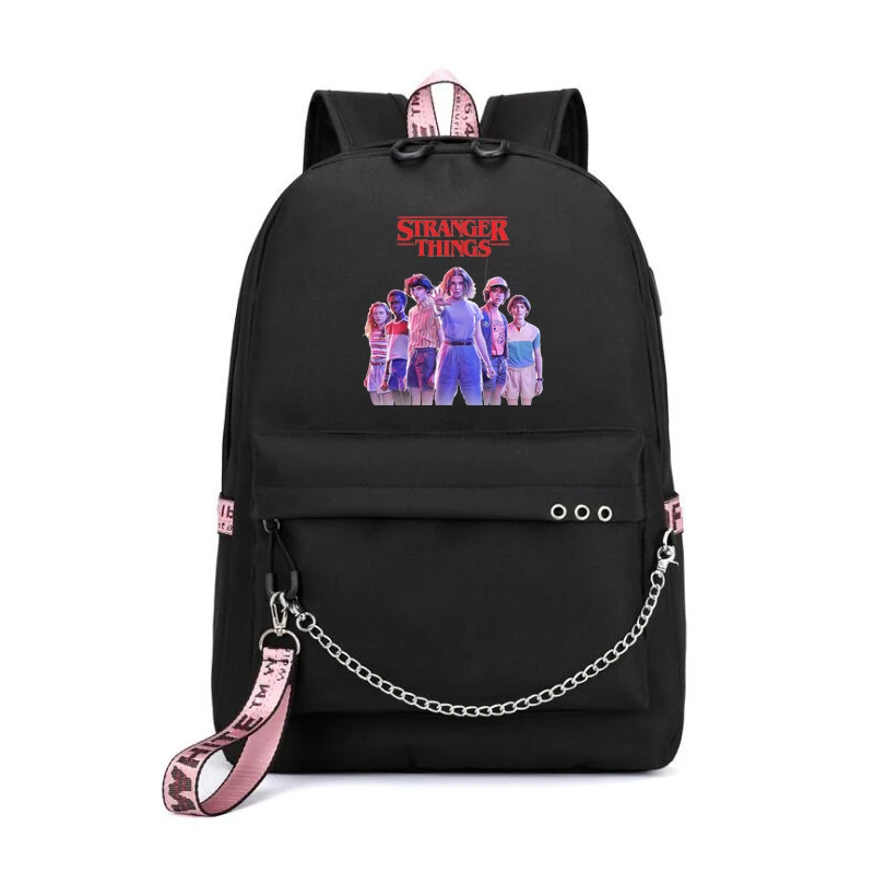 hot movies Season 3 Backpack School Bags for Teenagers Girls hot movies Funny Eleven Student Back Pack Women Bagpack images - 6