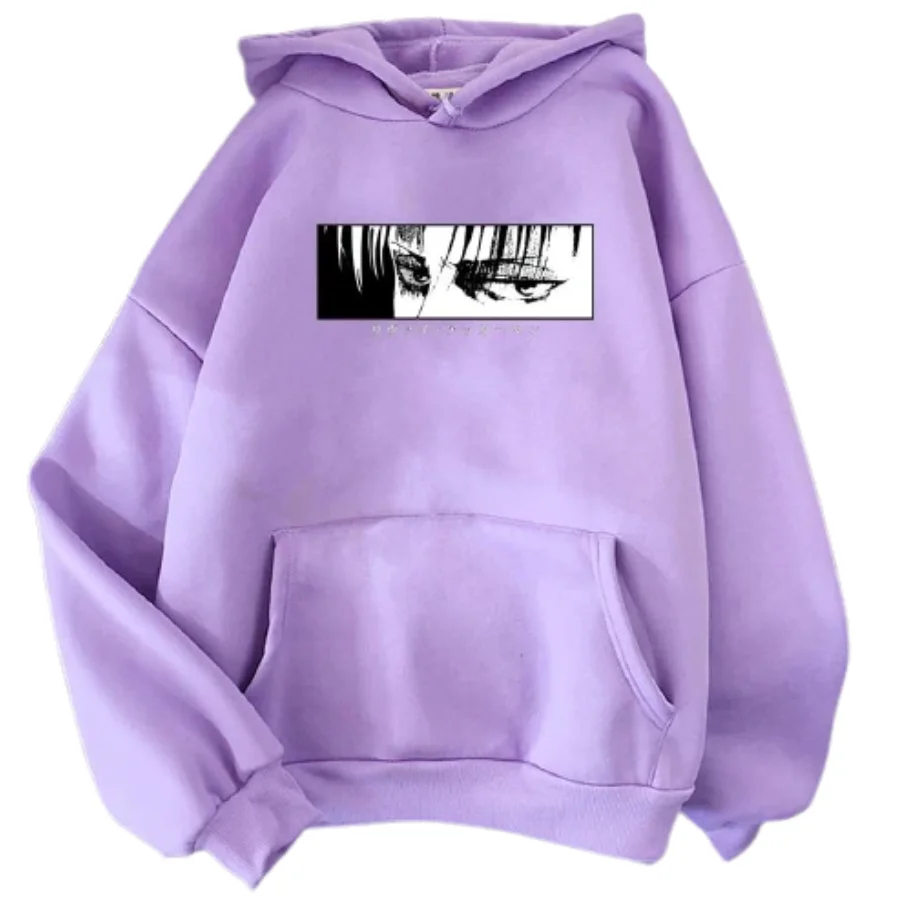 

New Hot Attack on Titan Hoodies Men/women's Cotton Hip Hop Harajuku Streetwear Purple Hoodie Sweasthirt Clothes pullovers