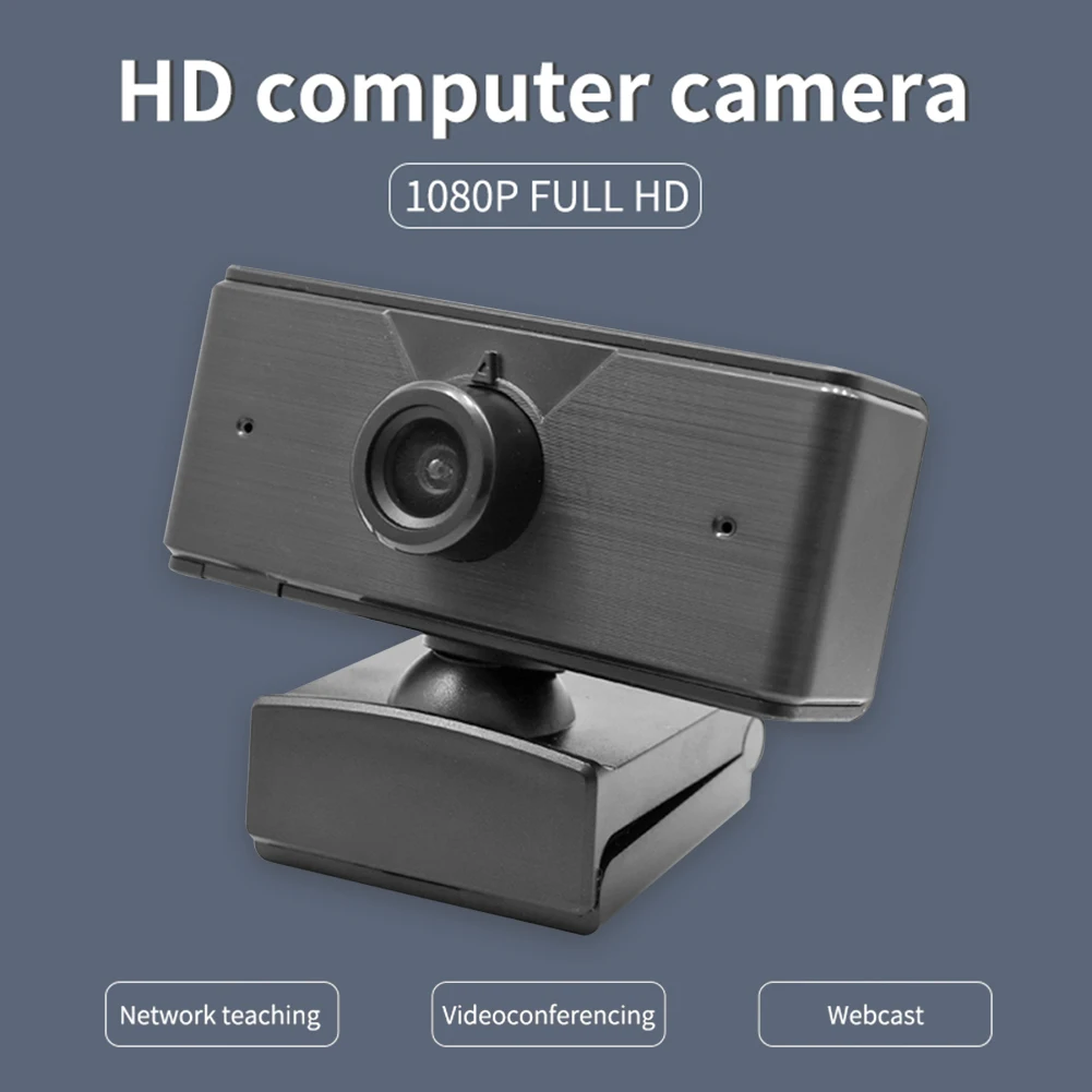 

Video Conference Live Streaming Web Camera with Microphone 1080P HD USB Webcam Widescreen Video Work Home Accessories