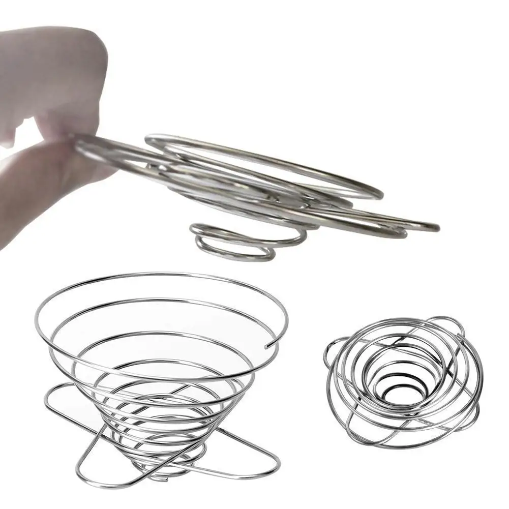 

Reusable Steel Coffee Dripper Tea Strainer pour Over Kitchen Tools Brewing Paperless Home Cone Coffee Helper S4Y9