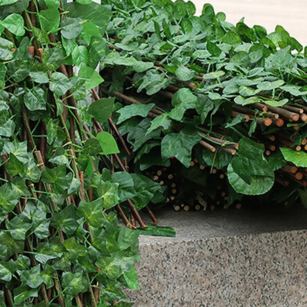 

Искусственные уличные садовые зеленые растения, имитация декоративных листьев изгороди