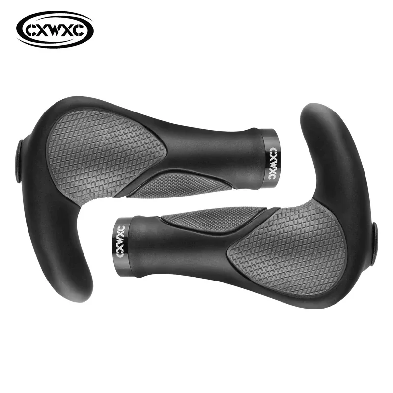 

MTB Grips Bicycle Rubber Bike Handlebar Grip Bar End Cap Cycling Mountain Bike Grips Ergonomic Bicycle Handle Grips Plug Lock On