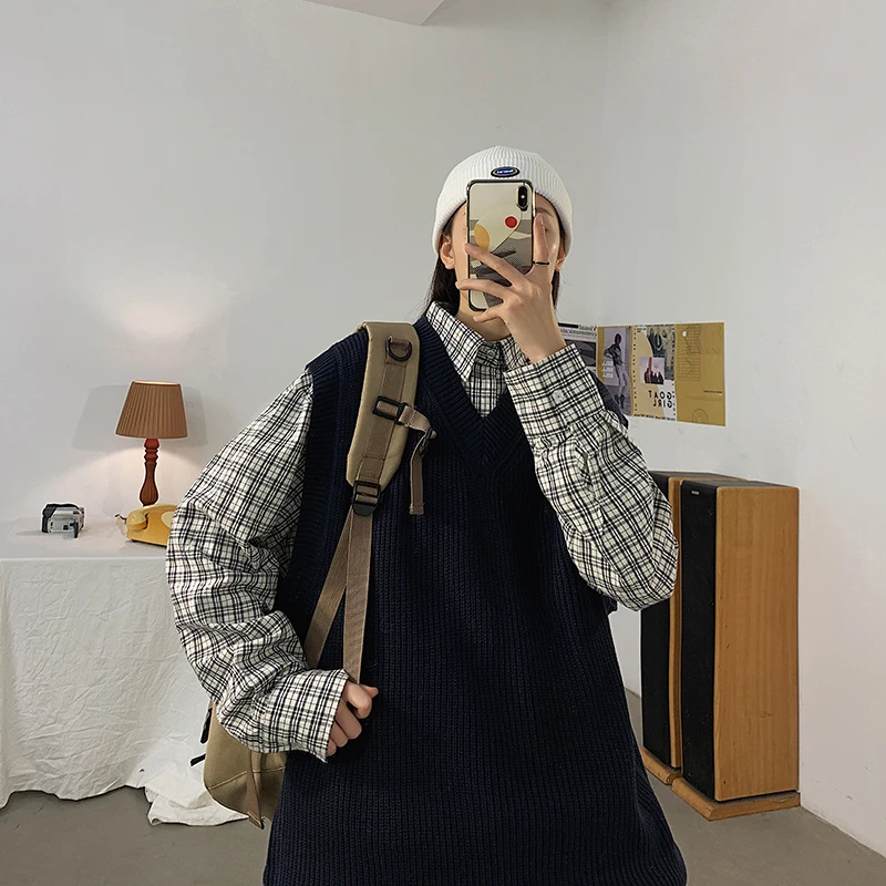 Разборчивого свитер без рукавов Сезон осень зима Женские однотонные Цвет v