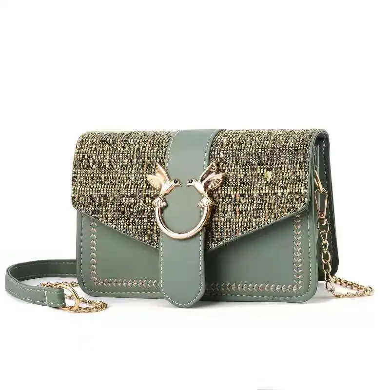 

Small bag female 2021 new trendy female bag Korean version of fresh and fashionable European and American style one-shoulder dia