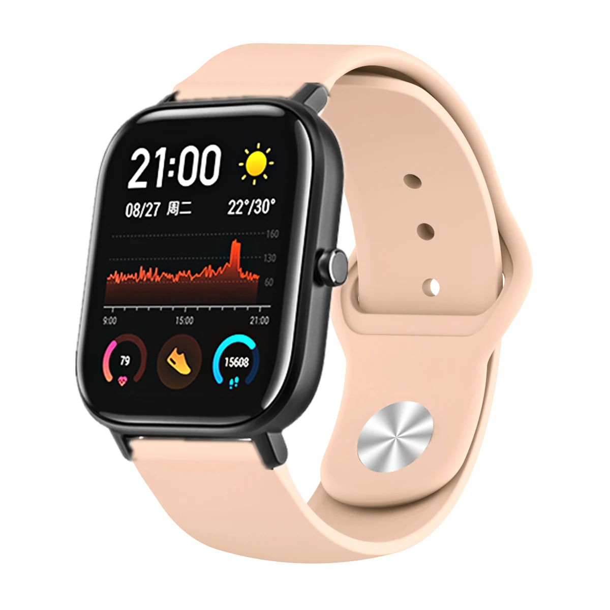 FIFATA 20/22 мм яркие силиконовые часы ремешок для Xiaomi Huami Amazfit GTS смарт-браслет Xiaomi Huami Amazfit Stratos аксессуары