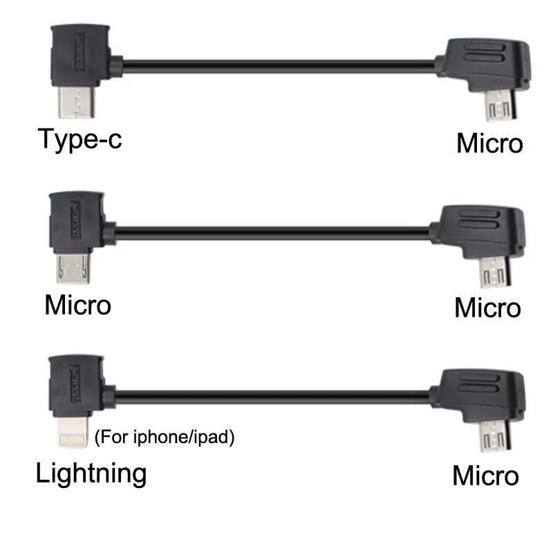 Для DJI Mavic 2/MINI/pro/Air/spark контроллер/samsung/i телефонный стол Micro USB подходит для IOS type-c OTG кабель для передачи данных 10 см/30 см