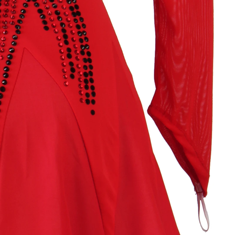 

NEW Ballroom Dress Dance Competition Dresses Standard Tango Waltz Modern Costume Women Flamenco Customize D1014 Big Hem Tassels
