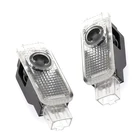 2 шт. для A1 A3 A4 A5 A6 Q7 TT R8 B5 B6 B7 B8 C5 C6 Quattro Светодиодный прожектор с логотипом и дверсветильник подсветкой, автомобильные аксессуары