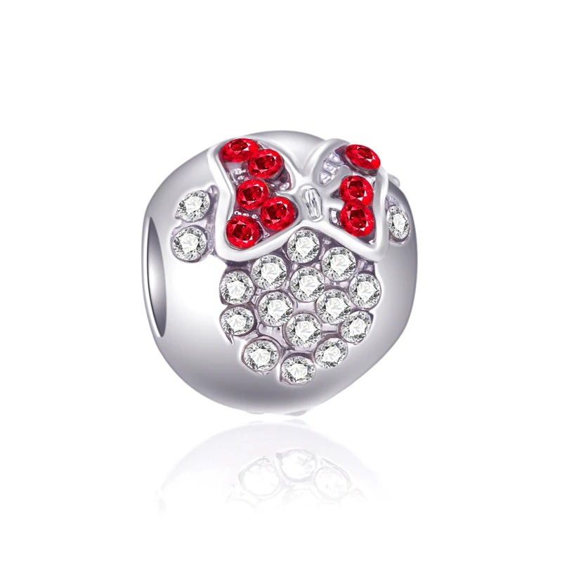 Летние DIY бусины медведь Корона зонтик карта цветы кристалл шармы Бусины