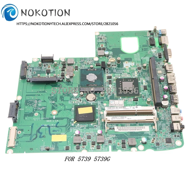 Материнская плата для ноутбука acer Aspire 5739 5739G DA0ZK6MB6D0 с графическим слотом PM45 DDR3 -