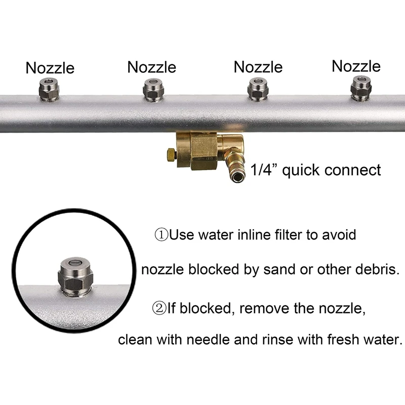 

Dual-Function Washer Chassis Cleaner, 16-Inch Washer Surface Cleaner Attachment, Under-Vehicle Washing Water Broom