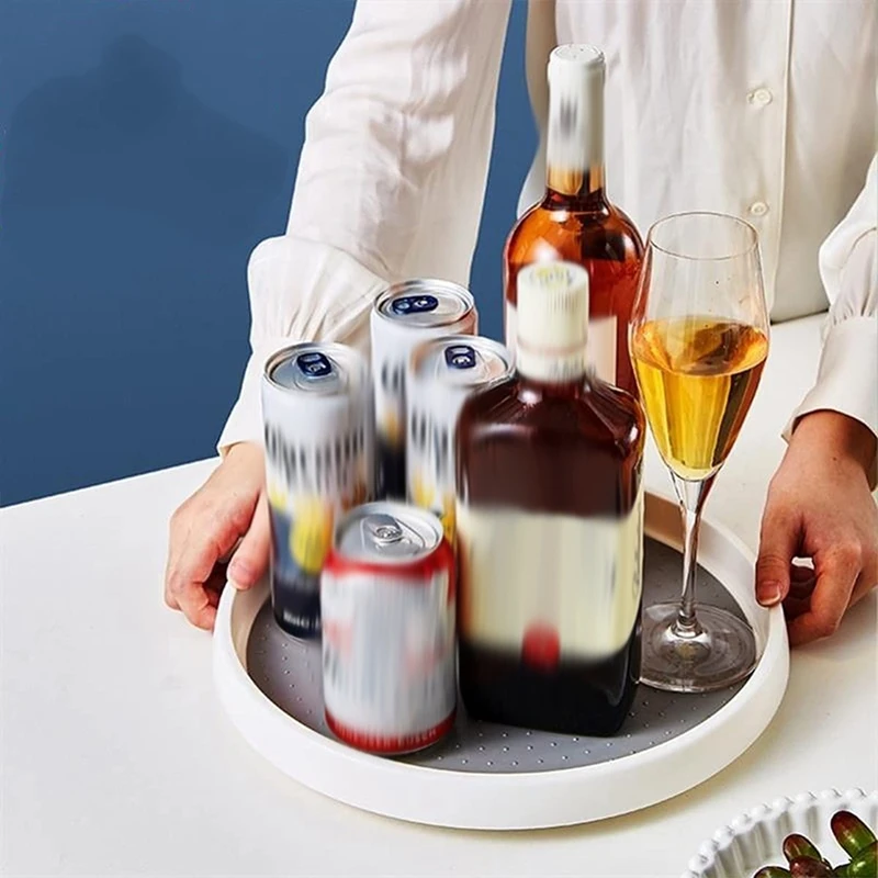 

2PCS Turntable Spice Rack Rotating Spice Holder Organiser Plastic for Spices Bottles Oil Ingredients Jars Cooking