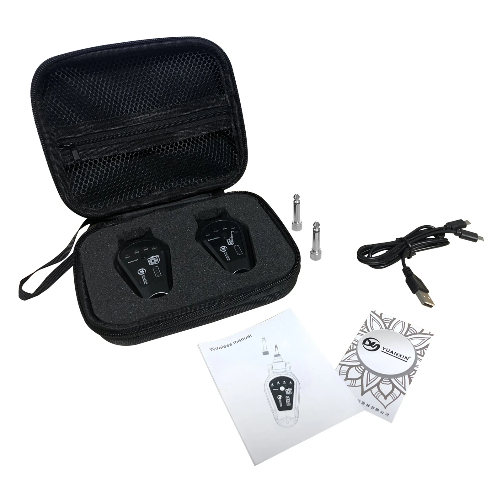 

Guitar Wireless System ,Rechargeable 5.8GHz, Digital Guitar Wireless Transmitter and Receiver for Electric Guitar Bass Violin