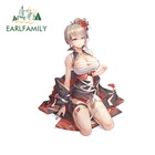 EARLFAMILY 13 см x 9,6 см для Honkai Impact 3 пикантные грудь девушка виниловые наклейки на машину автомобиля Обёрточная бумага мотоциклетный шлем Водонепроницаемый 3D Графика