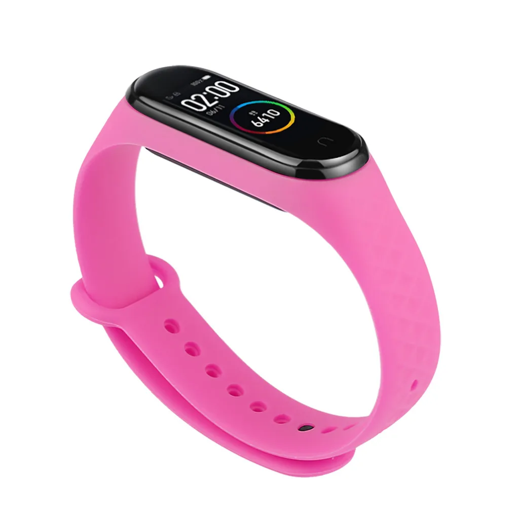Ouhaobin wrist strap For Xiaomi Mi Band 4 Wristband Replacement Silicone Bracelet for 3 smart watch | Электроника