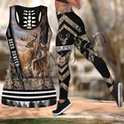 3D с модным принтом и изображением оленя и охоты страна Girl арт камуфляжной расцветки, Женская полая Нижняя юбка и леггинсы для отдыха женские сексуальные майки без рукавов S-247