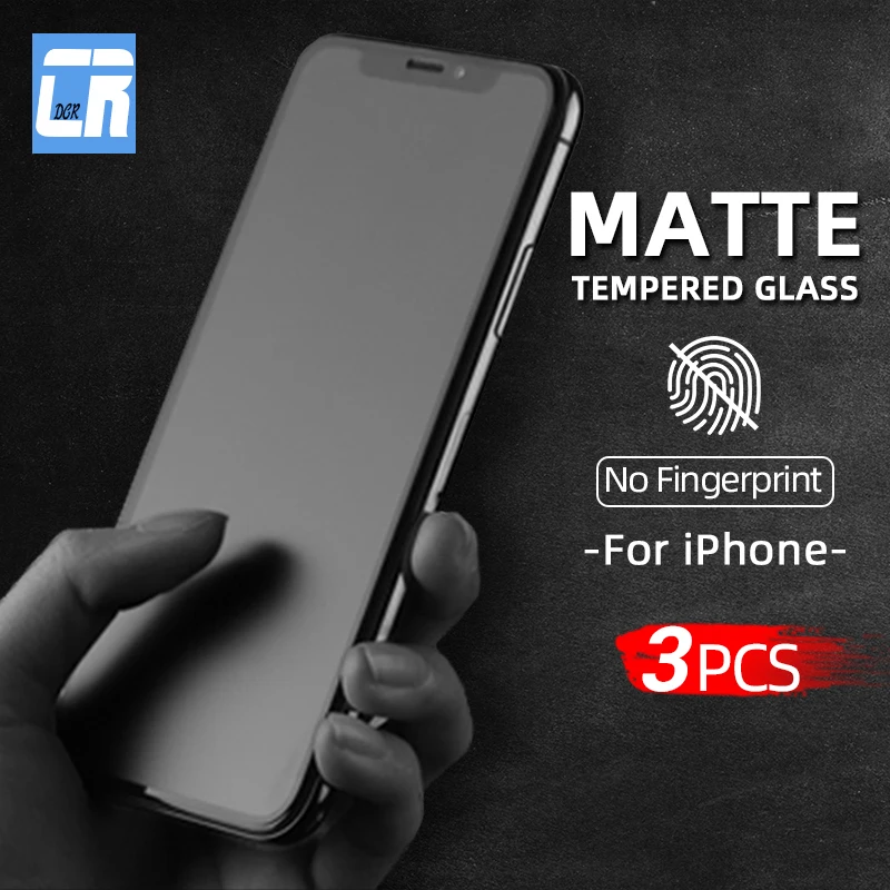 1-3Pcs Frosted Protective Tempered Glass for iPhone 11 12 Pro X XR XS MAX Screen Protector for iPhone 14 13 Pro Mini Matte Glass