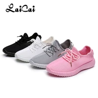 2021 new womens vulcanize shoes flat mesh sports walking shoes women lace up casual running shoes summer breathable sneakers
