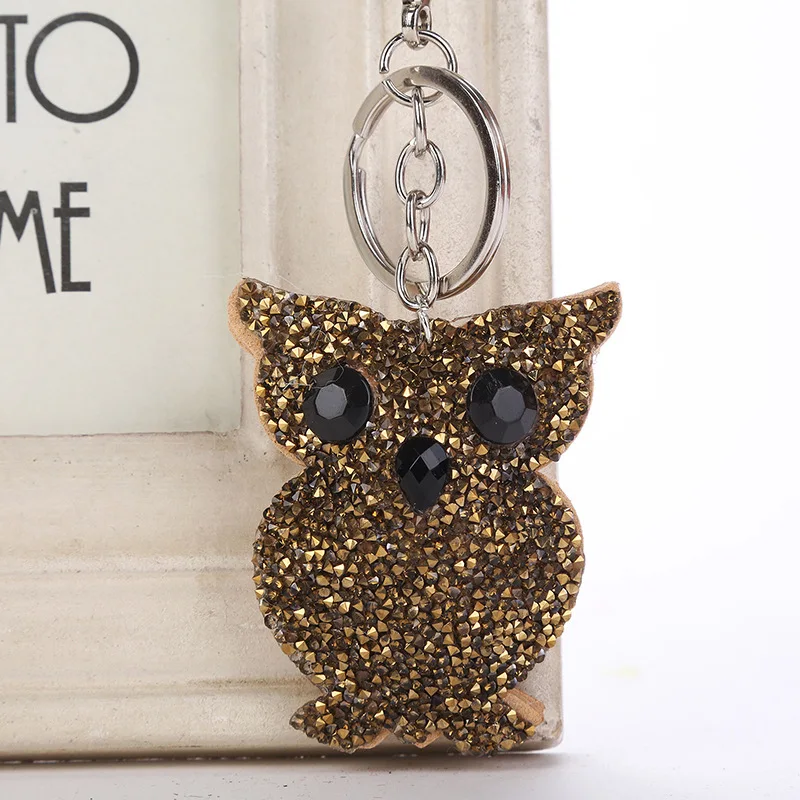 Красочные Симпатичные Сова Подвеска брелки для ключей с украшением в виде