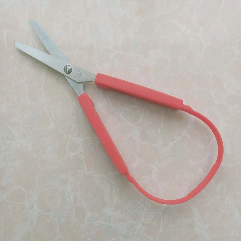 

6pcs Colorful Loop Scissors for Kids Easy Grip Self-Opening Scissor Safety Cut