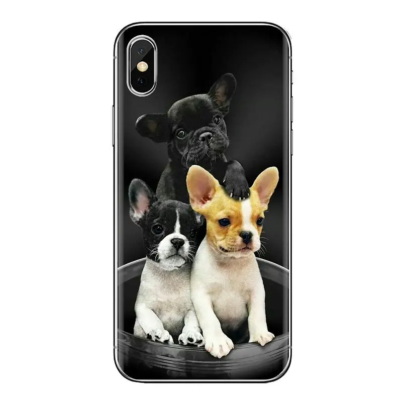 For Xiaomi Redmi 4A S2 Note 3 3S 4 4X 5 Plus 6 7 6A Pro Pocophone F1 Silicone Phone Bag Case whimsical french bulldog Dogs puppy |