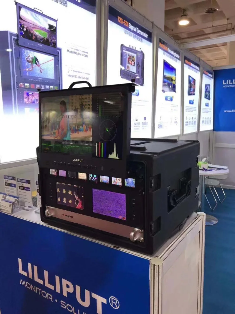 Lilliput RM-0208S 1RU Rackmount 8x2 дюймов 3g/HD/SDI вещательный монитор для ТВ вещания грузовиков