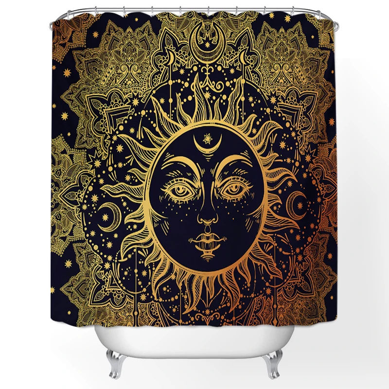 

Bathrooms Modern Fixture Pattern Bath Curtain Waterproof Shower Curtains Polyester Cartoon Bath Screen Curtain for Bathroom Bano