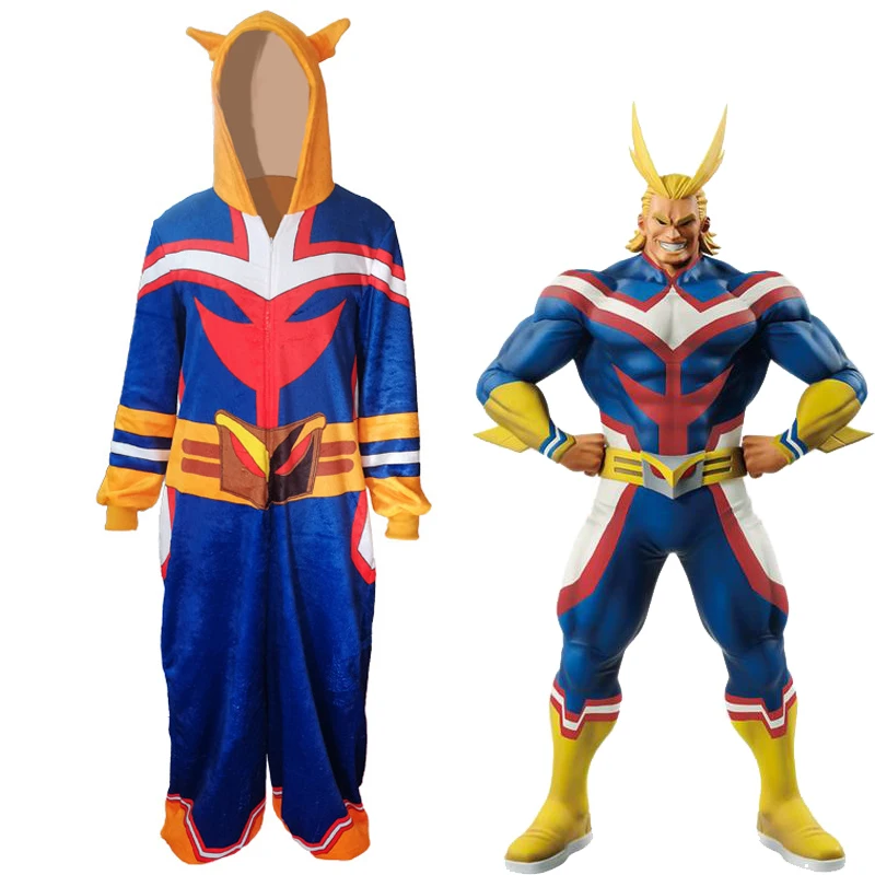 

Anime My Hero Academia All Might Cosplay Costumes Christmas Role Play Costume Cartoon Jumpsuits Pajamas Women Men Halloween