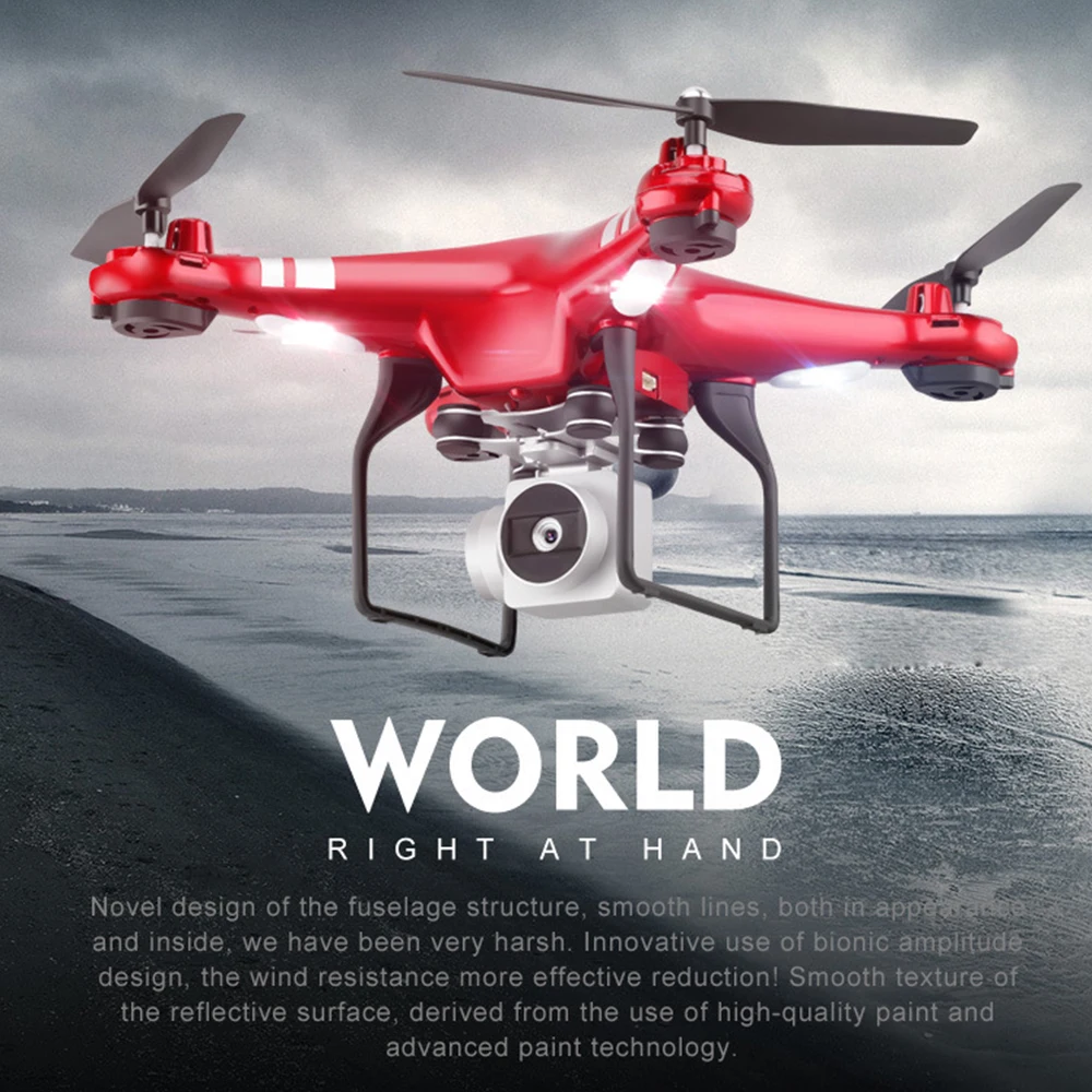Радиоуправляемый Дрон X52HD 1080P 2 4 ГГц 30 Вт камера осевая высота Wi Fi удержание высоты