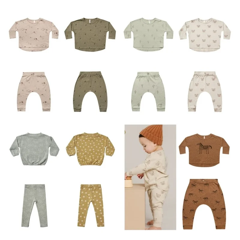 

Детский комплект из футболки с дистанционным управлением, осень 2021, футболка с длинным рукавом и штаны, костюм для девочек, хлопковая нижняя...