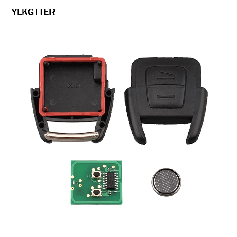YLKGTTER 433 МГц 2 кнопки дистанционный Автомобильный ключ для Vauxhall Opel Astra Vectra Zafira с