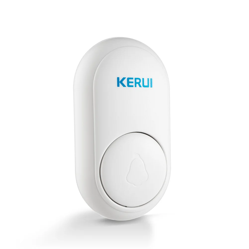 1doorbell KERUI M518 беспроводной дверной звонок самостоятельное производство электроэнергии Домашняя безопасность Добро пожаловать умный дверной звонок светодиодный светильник 52 Песни с кнопкой - Цвет: 1doorbell