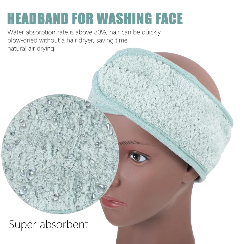

2Pcs Face Wash Headbands Head Wraps Makeup Head Bands for Shower