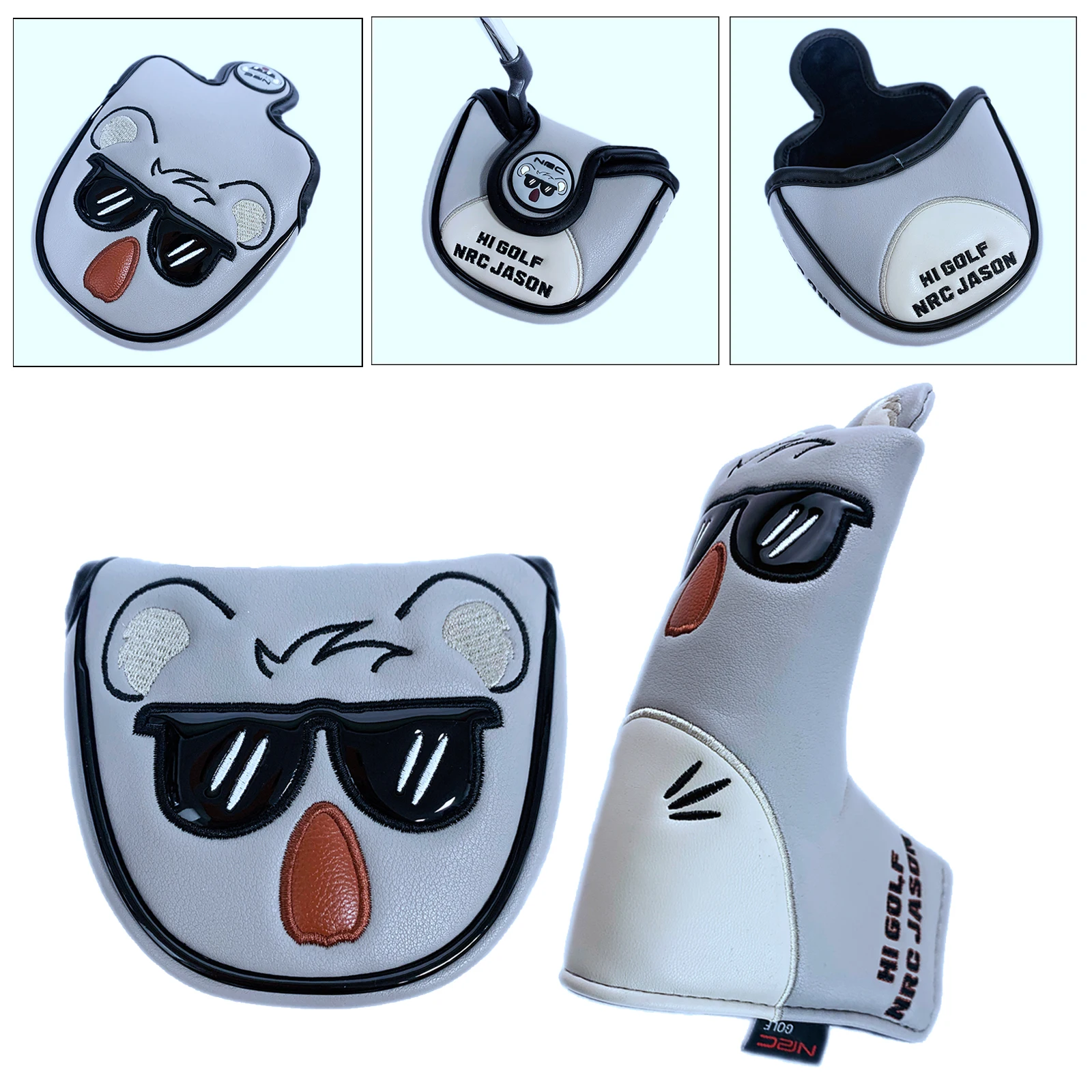 

Golf Club Head Cover Magnetic Golfer Mallet Putters Headcover Sleeve Accessories