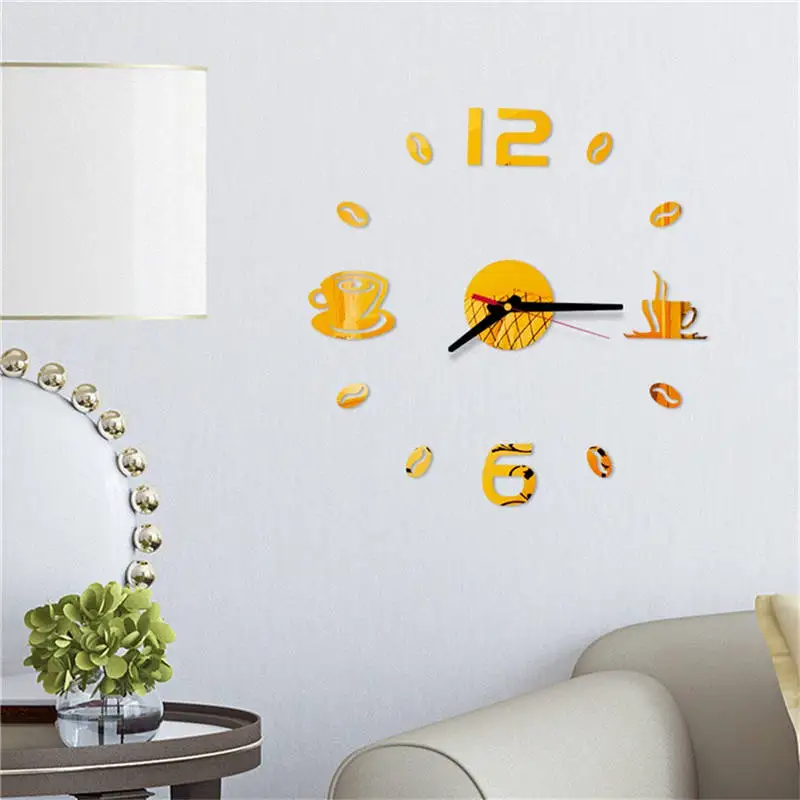Настенные часы Reloj de pared 2019 изысканные 3D самодельные римские цифры акриловые