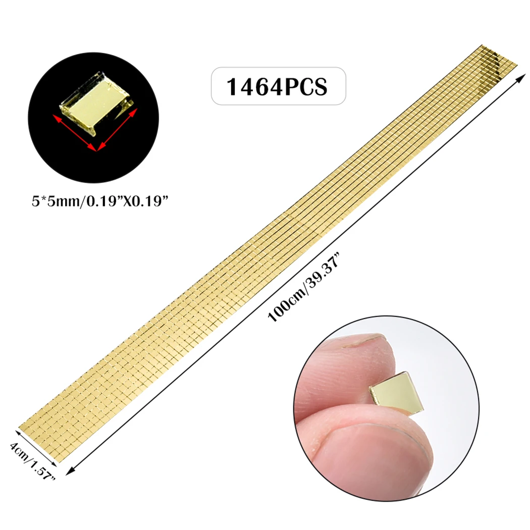 

Self Adhesive Mini Mirror Square Glass Mosaic Square Sticker Glass Wall Crystal Tile Home Decoration Stickers