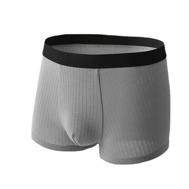 

6 Colors Men's Underpants Pure Cotton Big Size Stripe Boxer Shorts Underwear Fashion Soft Good Quality