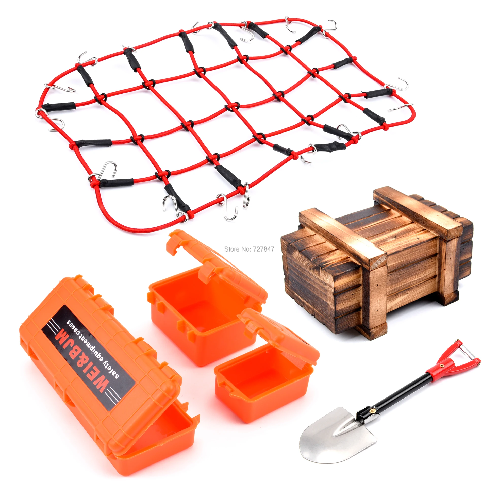 Имитация декора чемодан для багажа чистая лопата деревянная коробка TRX4 Defender SCX10